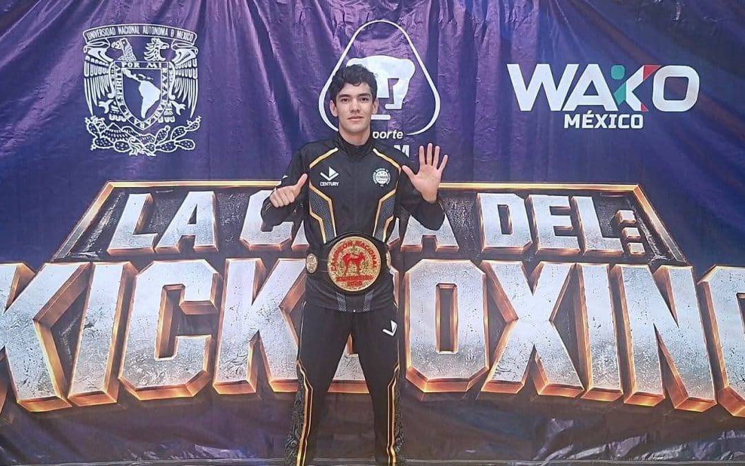 Estudiante de la UACH se corona campeón nacional de kickboxing