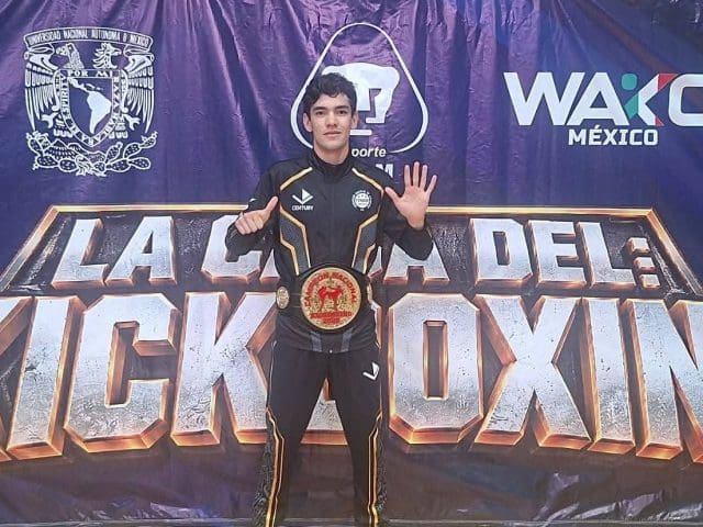 Estudiante de la UACH se corona campeón nacional de kickboxing