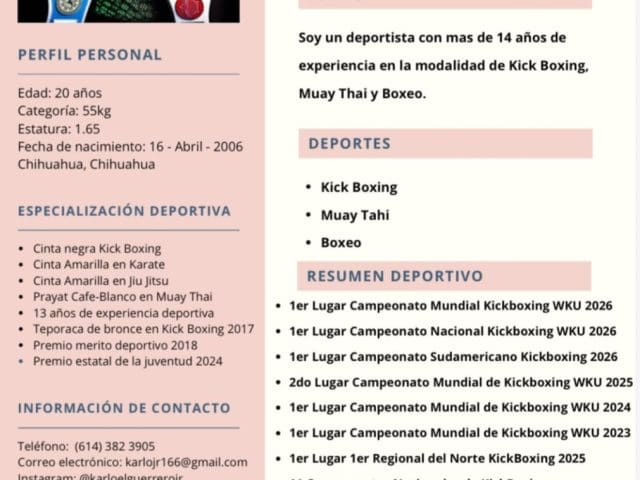Carlo Ontiveros buscará el campeonato Intercontinental de la WKU ante Rusia