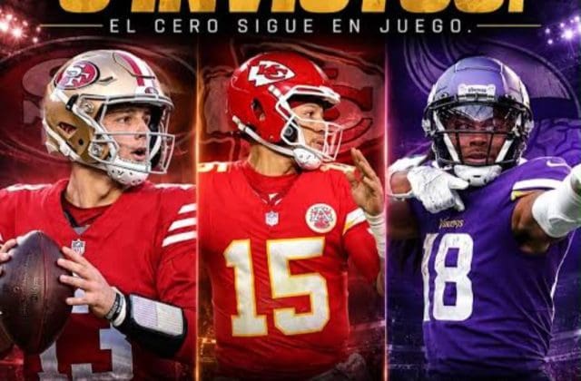 Tres equipos de la NFL siguen invictos