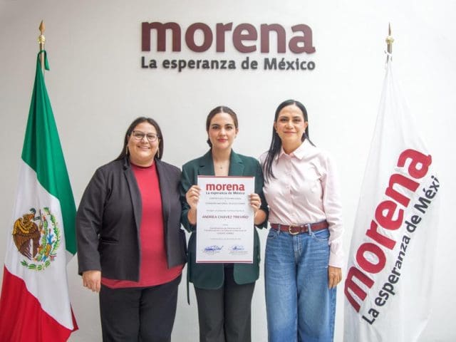 Designa Morena a Andrea Chávez como coordinadora municipal en Ciudad Juárez