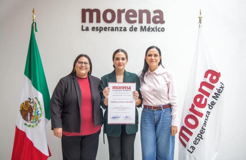 Designa Morena a Andrea Chávez como coordinadora municipal en Ciudad Juárez